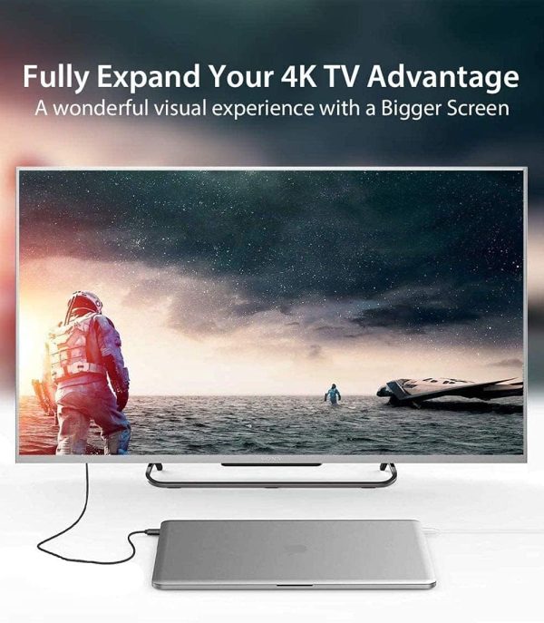 6.6FT USB to HDMI Adapter Cable, USB 3.0 to HDMI Male 1080P HD Monitor Display Audio Video Converter Cable Cord Supports Windows 7/8/8.1/10 and Mac os Systems - Image 3