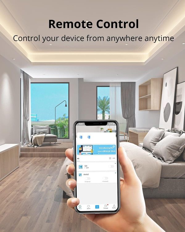 SONOFF S31 WiFi Smart Plug with Energy Monitoring, 15A Smart Outlet Timer Switch ETL Certified, Work with Alexa & Google Home, IFTTT Supporting, 2.4 Ghz Wi-Fi Only - Image 5