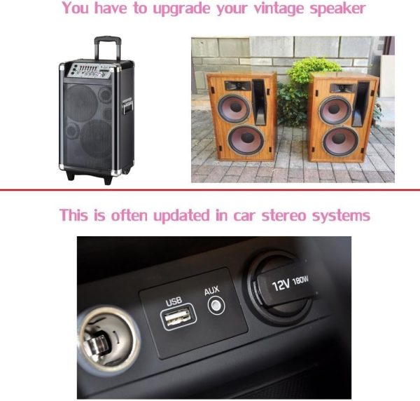 USB Bluetooth Car Adapter,Wireless Audio Adapter Car Kit Music Receiver for Home,Car Stereo Sound System,Portable Speskers (Aux in) with 3.5mm Cable(Yet-M1) - Image 5