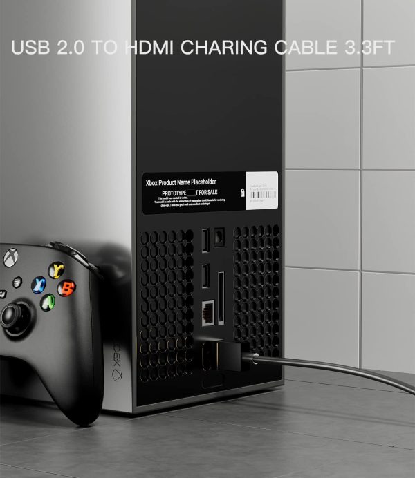 USB to HDMI Cord Cable, (1M / 3.3FT) USB 2.0 Male to HDMI Male Charger Cable Adapter,Used to Charge Devices Such as Hard Drives with HDMI Ports from The USB Port - Image 5