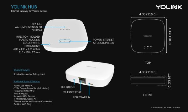 YoLink Smart Home Starter Kit: Smart Plugs with Energy Monitoring & Hub Kit, 2 Smart Outlet, Compatible with Alexa, Google, IFTTT, 1/4 Mile World's Longest Range - Image 5