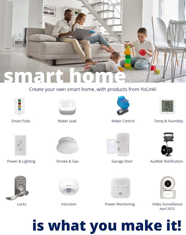YoLink Smart Home Starter Kit: Smart Plugs with Energy Monitoring & Hub Kit, 2 Smart Outlet, Compatible with Alexa, Google, IFTTT, 1/4 Mile World's Longest Range - Image 7