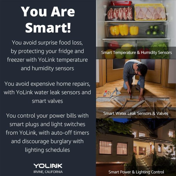YoLink Smart Home Starter Kit: Smart Plugs with Energy Monitoring & Hub Kit, 2 Smart Outlet, Compatible with Alexa, Google, IFTTT, 1/4 Mile World's Longest Range - Image 9